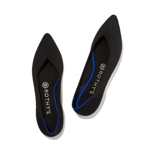 Rothy’s The Point black pointy toe flat 9.5/8.5